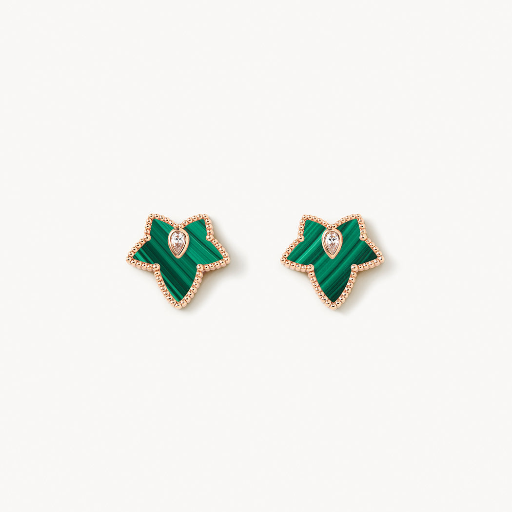 Malachite Bead Earrings