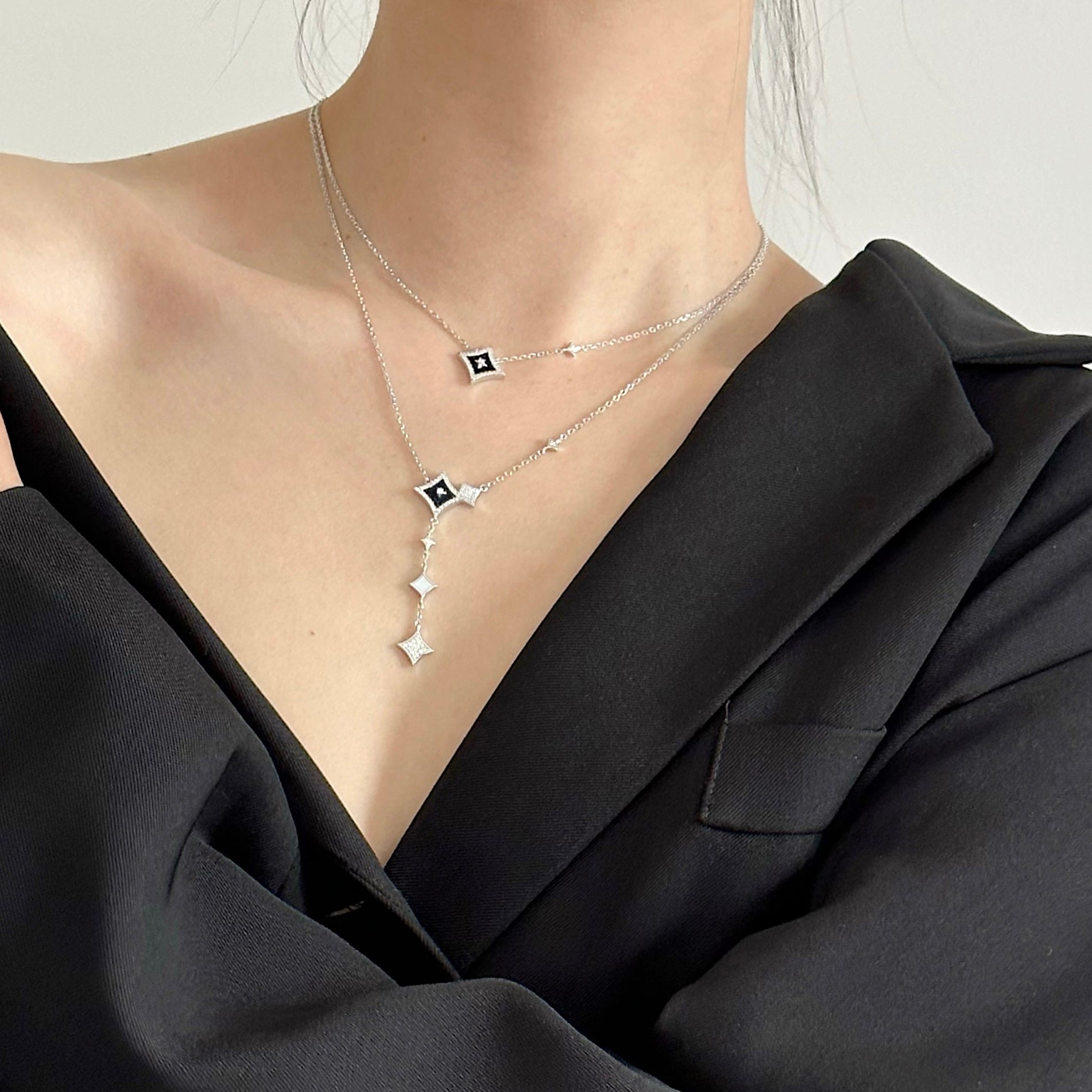 Blue Sandstone Necklace Gift Set